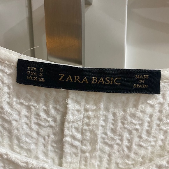 Zara White Dress Small - Picture 2 of 7